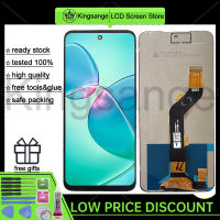 Kingsange จอแท้สำหรับ Infinix 12/X6817สัมผัสหน้าจอ LCD หน้าจอดิจิตอลแทนการประกอบสำหรับ Infinix Hot 12/X6817พร้อมกรอบกลางสำหรับ Infinix Hot 12 X6817