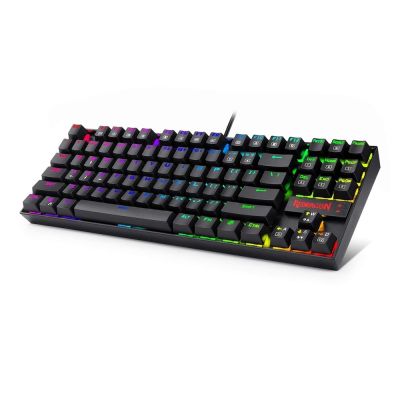 ▬♂ Redragon KUMARA K552 RGB Backlighting 87 Key Blue Switches Wired Mechanical Gaming Keyboard K552RGB For PC Gamers