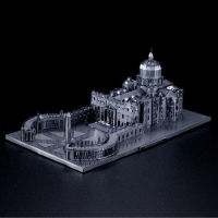 Metal 3D Puzzle DIY Assembly Building Models Kit Russian Church,Cologne Cathedral,St. Peters Basilica,Iron Laser Cut Jigsaw Toys