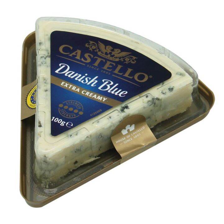 จัดมาให้คุณ🔸( X 1) CASTELLO Blue Cheese 100 g เดนิชบูลชีส รสชาติเข้มข้น ...