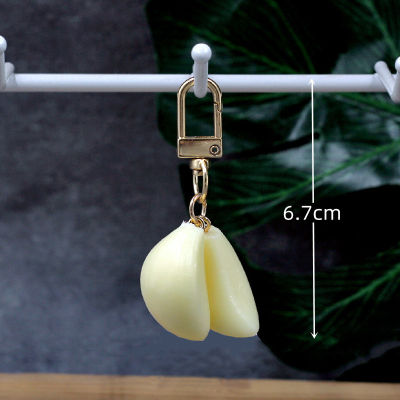 Car Keychains Garlic Pendant Keychain Couple Personality Keychains Bag Pendant Key Chains Fashion Key Chains