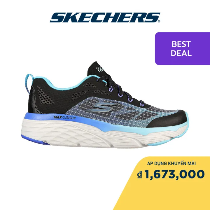 Skechers Nữ Giày Thể Thao Chạy Bộ Giặt Máy Được Max Cushioning Elite Even  Stride Running