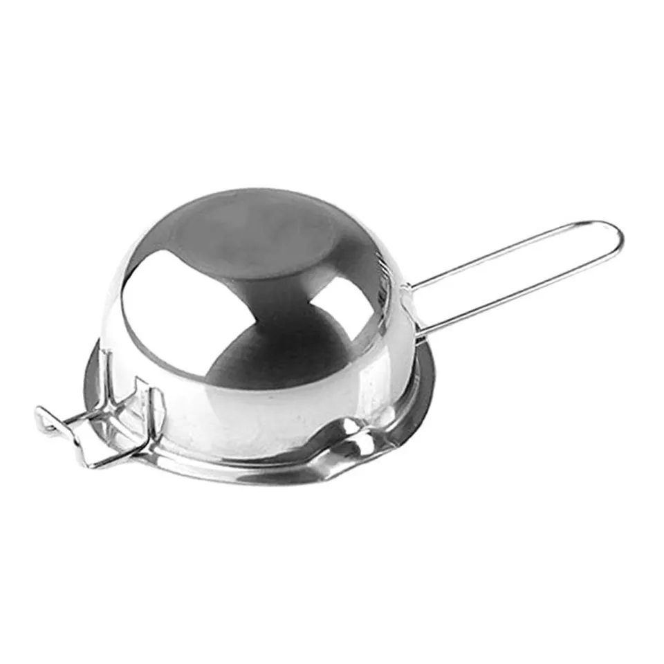 Fityle 2 Pieces Stainless Steel Wax Melting Pot Double Boiler for