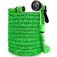 สายยาง 100FT  สายยางฉีดน้ำ ขนาด 100FT สีเขียว สายยางรดน้ำ สายยางล้างรถ Garden hose expandable 100ft สายยยางยึดหดได้ สายน้ำแรงดัน สายยางรดน้ำสวน