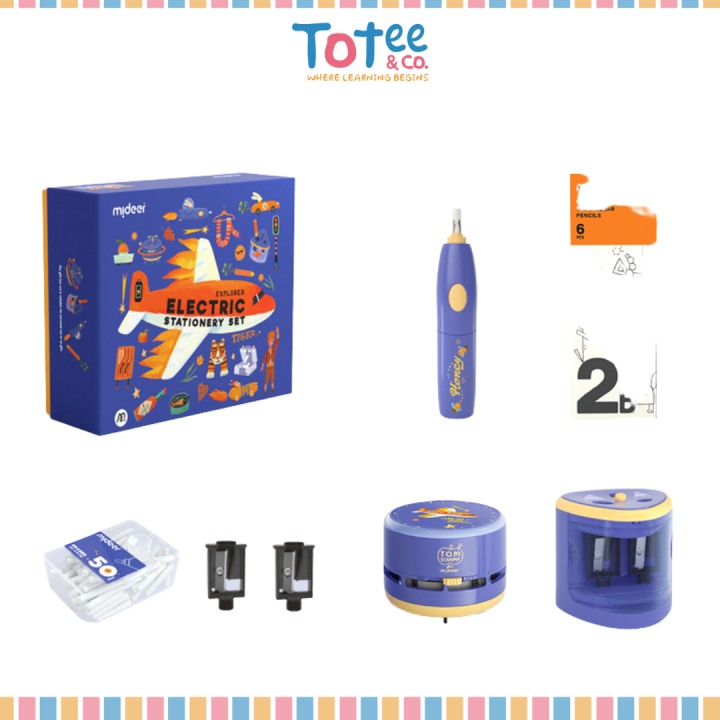 Electric Stationery Set By Mideer Lazada PH