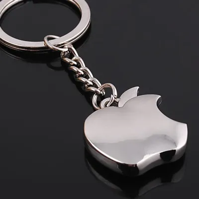 New Arrival Metal Apple Key Chain Creative Gifts Apple Keychain Key Ring Trinket car key ring car key ring