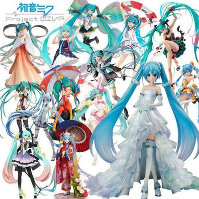 Hatsune Miku อะนิเมะรูป Kawaii เจ้าชายเสมือนนักร้อง Miku รูปปั้น Figurines พีวีซีรูปการกระทำของสะสมของเล่นรุ่นสุ่ม