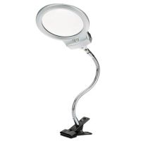 2.5X 5X Magnifier 2 LED Light Magnifying Glass Top Desk Magnifier With Clamp For Diamond Painting Reading Loupe Tools