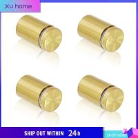 XU สกรูยึดป้ายทอง3/4 "X 1" ที่ยึดป้ายร้านค้าสแตนเลสสกรูยึดผนังอะคริลิคแก้ว