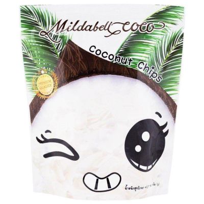 Mildabell Coco มะพร้าวอบกรอบออร์แกนิค Organic Coconut Chips (40g)