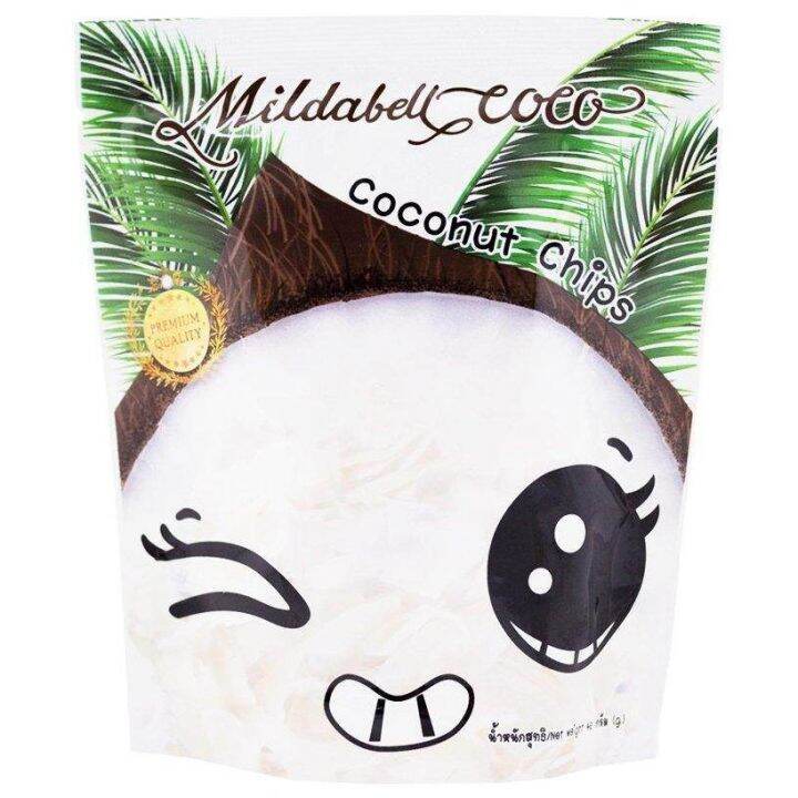 mildabell-coco-มะพร้าวอบกรอบออร์แกนิค-organic-coconut-chips-40g