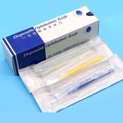 Disposable Ophthalmic Scalpel 15 Degree Lateral Puncturing Knife Elbow Puncture Knife 3.0 3.2 Lunar Tunnel Knife