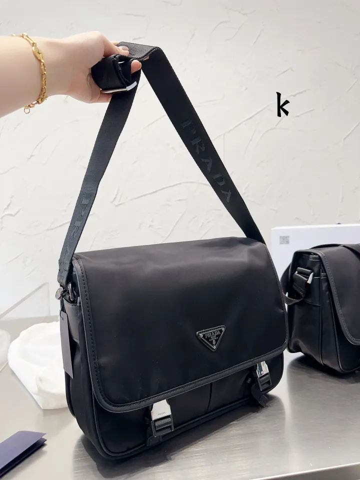 PRADA Nylon Men's Business Bags Crossbody Bags Messenger Bags Briefcase  Grade A 1:1 High Quality Luxury Male Bags