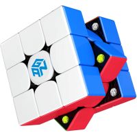 ☸ tqw198 GAN 356 M Speed Cube Rubiks Cube 3x3 Magnetic Magic Cube Lite Version 3x3x3 Gans 356M Puzzle Cube Toy Gift for Kids Children Adults Lightweight (Stickerless)