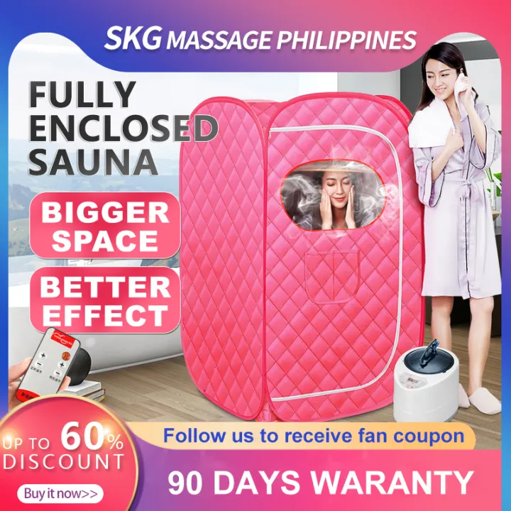 SKG Sauna Steambath Portable Fumigation box Home sauna tent sauna steam  bath portable portable sauna steam box full body steam sauna pink SPA Ease  menstruation Beauty weight loss | Lazada PH