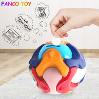 Kids Puzzle Toy Cartoon DIY Assemble Brick Piggy Bank Building Blocks Assembled Round Coin Money Bank Box Ball Early Education Intelligence Paternity