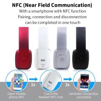 หูฟังไร้สายบลูทูธพร้อมไมโครโฟน NFC สะดวกสบายบนชุดหูฟังบลูทูธไฮไฟหูสำหรับพีซีหูฟังสมาร์ทโฟน EP636 Dawmhq168