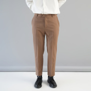 SP Bảo Hành 1 Đổi 1 Quần âu nam form slim màu ca cao Cocozzi Life Trousers