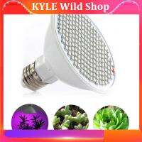 KYLE Wild Shop Full Spectrum LED Grow Light Hydroponics Lighting 12W E27 LED 166 Leds Red and 34 Leds Blue greenhouse Plant lamps 110V/220V