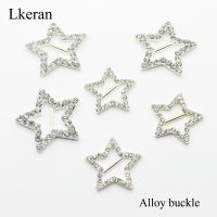 33Mm/26Mm Berlian Logam Gesper Berbentuk Bintang DIY Crystal Undangan Kartu Dekorasi Pernikahan Pita slider Aksesoris Rambut