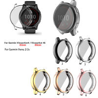 TPU Electroplated เคสปิดป้องกันสำหรับ Garmin Vivoactive 4 4S Venu 2 2S