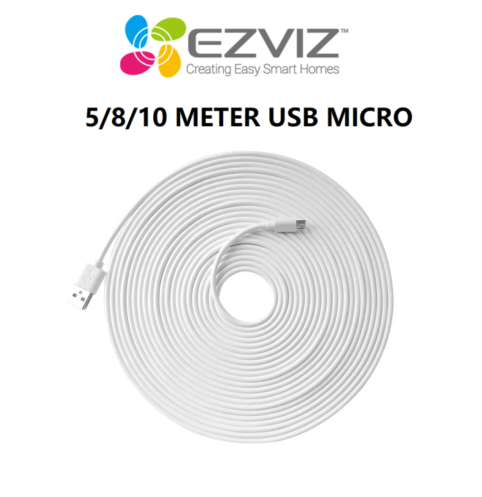 EZVIZ C1 / C6 SERIES USB Extension Power Cable 3/4/5/6/7/8/9/10 Meter