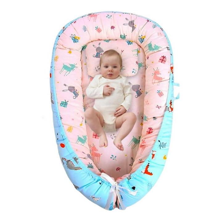 newborn-lounger-comfortable-baby-nest-soft-sleeping-bed-100-cotton-portable-infant-floor-seat-baby-nest-cover-for-girls-and-boys-methodical