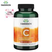 วิตามินซี Swanson Premium Vitamin C w/Rose Hips-1,000 mg 90 Capsules