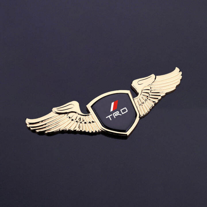 New TRD Golden Wings Car Front Emblem Sticker Motor Rear Trunk Badge