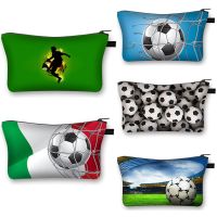 [NEW] Fashion Football Hot Blooded Toiletry kits Girls Makeup Bag Portable Travel Cosmetic Bags For Young Boys And Girls Organizer