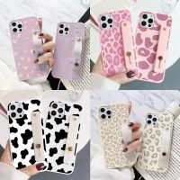 [Chaoke digital branch] เคสโทรศัพท์สายรัดข้อมือซิลิโคนสำหรับ iPhone 13 12 11 14 Pro 10 8 7 6 6S Plus SE2 SE3 XR XS Max ลายเสือดาวมินิ Fundas นม