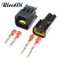 ▫﹉ 1-20 kit Furukawa Blakc 2 Pin Way Male Female High Voltage Ignition Coil Plug Connector For Ford Focus FW-C-2M-B FW-C-2F-B