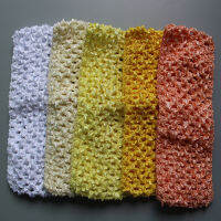 20pcslot 2.5" elastic Crochet Head Band girl 7cm diy tutu headbands hair accessories 33color in stock