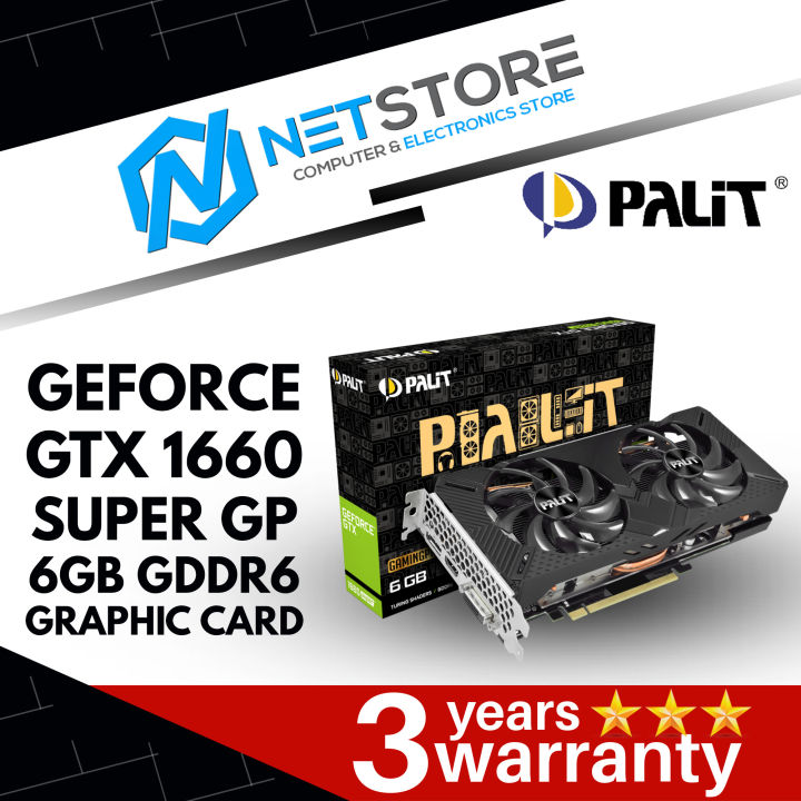 PALIT GEFORCE GTX 1660 SUPER GP 6GB GDDR6 GRAPHIC CARD