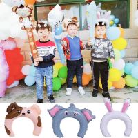 （A VOGUE）❅ Foil Balloons Animal Headband Balloon Ballon Happy Birthday Party Needs Decorations Kids Toy