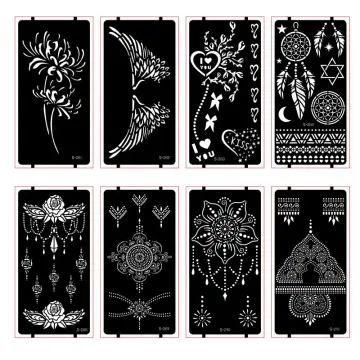 12pcs 3D Blank Stencil Template Stencil Sheets PVC Material Transparent Stencils for Silhouette Machines