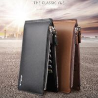 ZZOOI Genuine Leather Men Long Wallet Women Long Purse Male Slim Money Bag Female Credit Card Holder Thin Two Fold Clutch For Ladies