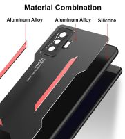 กล่องโลหะอลูมิเนียมระดับไฮเอนด์หรูหราสำหรับ Xiaomi F3 F4 GT X3 F2 NFC M3 M4 Pro 5G ฝาครอบผิวด้านซิลิโคนเคสโทรศัพท์สำหรับ Redmi K40 Pro K50การเล่นเกม