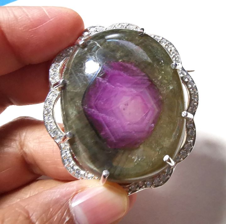 พลอยหายาก-star-ruby-sapphire-พลอยฮกลกซิ่ว-พลอยน้ำตลก-สามสีในเนื้อเดียว-ทับทิม-เขียวส่อง-และต๊ะยี่หว่า-เป็นยันต์-8-ทิศ-ปิดปัญหาทั้งหมด-160-กะรัต