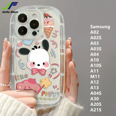 เคสโทรศัพท์สุนัขการ์ตูน JieFie สำหรับ Samsung A02 / A02S / A03 / A03S / A04 / A10 / A10S / A11 / M11 / A12 / A13 / A04S / A30 / A20S / A21S น่ารักสบู่ Hello Kitty เคสป้องกันการกระแทก TUP