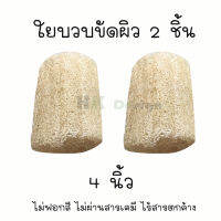 ใยบวบขัดผิว 4 นิ้ว 2ชิ้น ใยบวบธรรมชาติ 100 %ไม่ฟอกสี ไม่แช่สาร ใช้งานอเนกประสงค์ บวบใหม่ล่าสุด สะอาดปลอดภัย