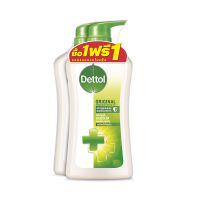 Dettol เดทตอล เจลอาบน้ำแอนตี้แบคทีเรีย สูตรออริจินัล 500 มล. แพ็ค 1 แถม 1 ขวด