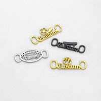 U7 Personalized Shoelaces Decorations Custom Name Shoe Sneaker Charm Hollow Out Capital Letters Word Accessory For Sport Lover