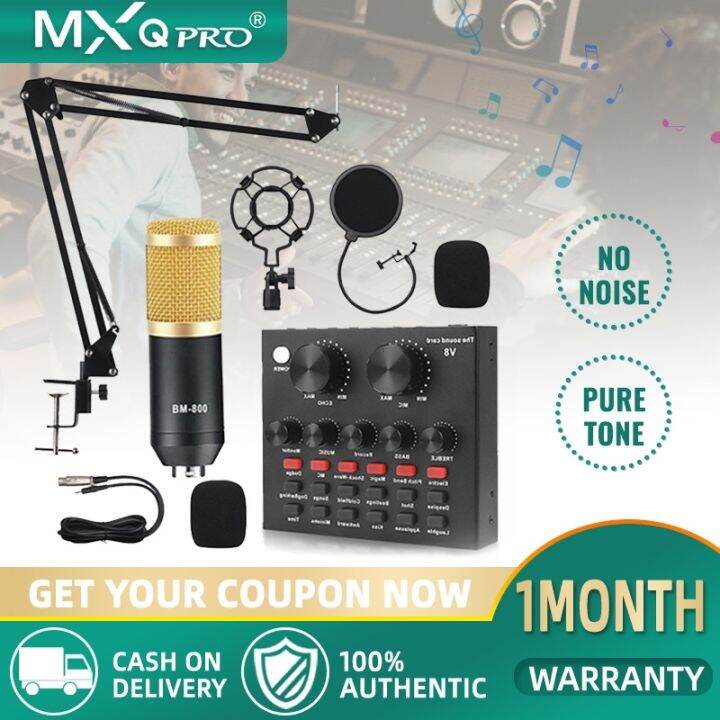 detonation wsvg18 bm 800 condenser microphone v8 sound card with