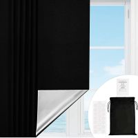 Blackout Opaque Window Sticker Removable Blocking Darkest Film Privacy Protection Covering HeatInsulation