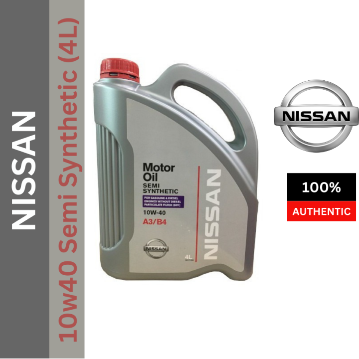(Original) Nissan 10w40 Semi Synthetic Engine Oil 4L (KLC42-10404M ...