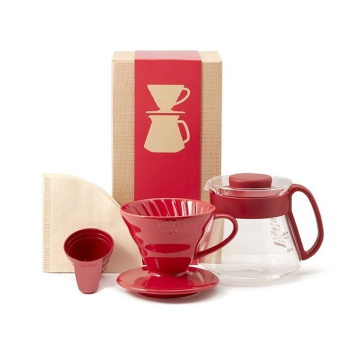 hario-ชุดดริปเปอร์กาแฟ-ceramic-pour-over-kit-รุ่น-vds-3012r