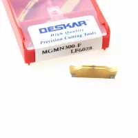 DESKAR MGMN300-F LF6028 เครื่องกลึง CNC เครื่องมือกลึงคาร์ไบด์เซาะร่องแทรกการตัดร่องสําหรับชิ้นส่วนเหล็ก