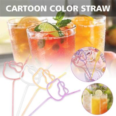 Straw Tumbler With Straw Botol Air Straw Water Bottle Colorful Drinking With Tools Straw Reusable Straw Straw Shape C7B9