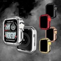 สายเคสสำหรับ Apple Watch สายนาฬิการุ่น Ultra 8,ขนาด49มม. 44มม. 45มม. 42มม. 41มม. 40มม. 38มม. สำหรับ Iwatch Series 8 Se 7 6 5 4 3 2 1ซองป้องกัน TPU